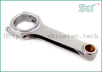 Machined engine piston connecting rod accessories finishing and polishing