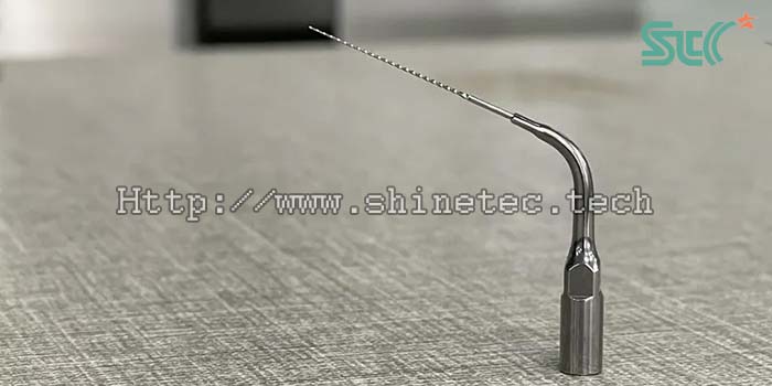 deburring, descaling and mirror polishing of stainless steel dental probe for medical instruments